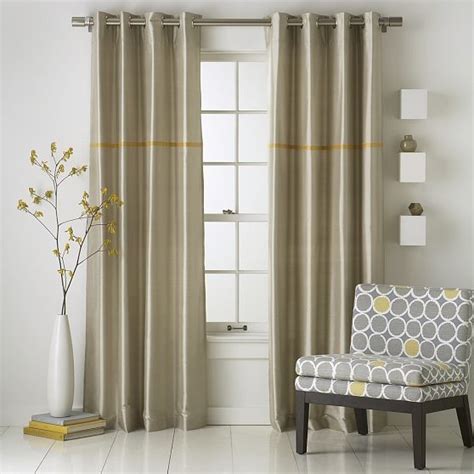 5 out of 5 stars. Modern Stripe Silk Window Panel - Modern - Curtains - by ...