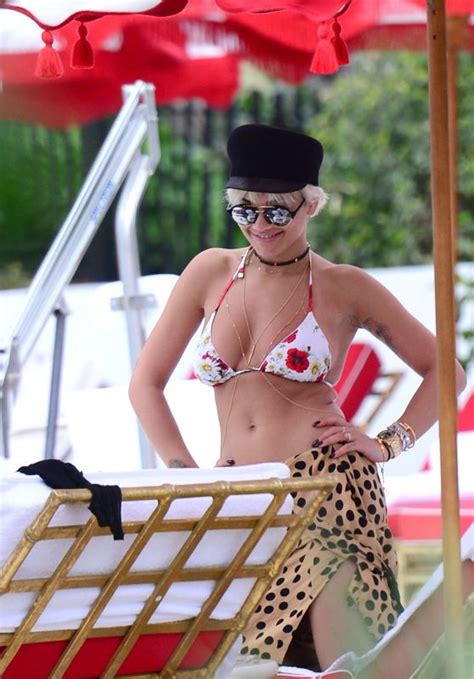 Rita Ora In Bikini Top Miami Celebmafia