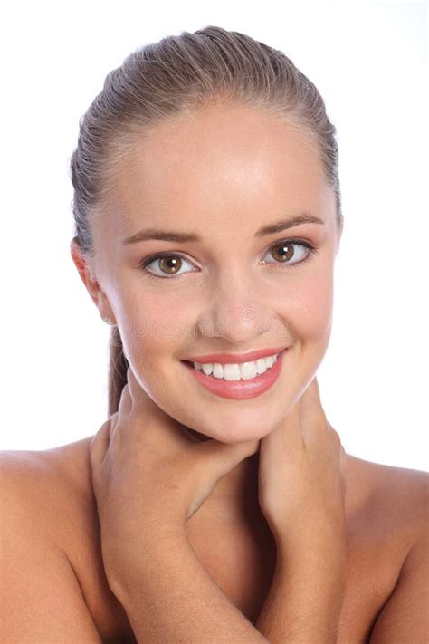 Dazzling Smile By Beautiful Happy Young Woman Stock Photo Image Of