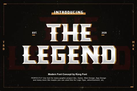 The Legend Font By Fontkong · Creative Fabrica