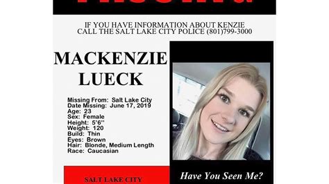 Last Known Person Texting With Missing Utah Student Mackenzie Lueck Is