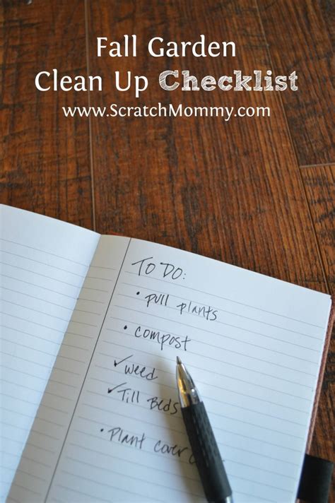 Fall Garden Clean Up Checklist Scratch Mommy