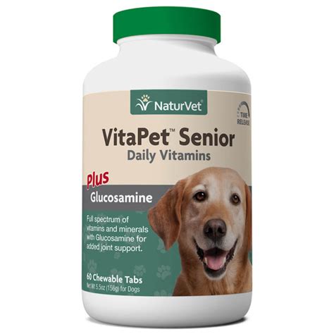 Vitamin supplements for dogs on raw diet. NaturVet VitaPet Senior Daily Vitamins +Glucosamine - Feed ...