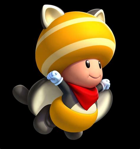 Yellow Toad In Flying Squirrel Suit Super Mario Mario Bros Super