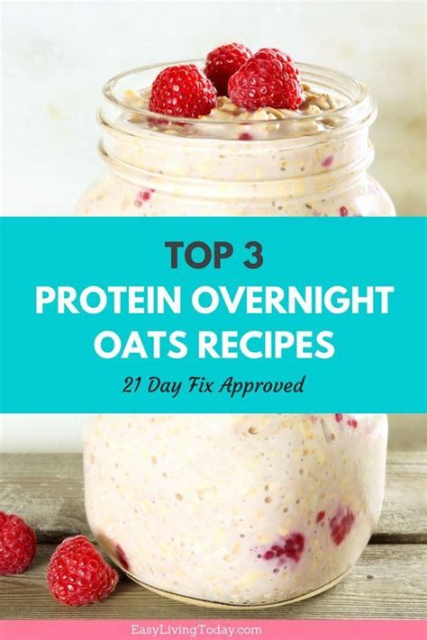 You simply mix together milk, yoghurt and oats and leave the mixture overnight in a fridge. Top 3 Protein Packed Overnight Oats Recipes! | Low calorie overnight oats, Overnight oats recipe ...