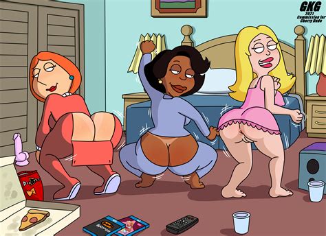 Xbooru American Dad Anus Ass Crossover Donna Tubbs Family Guy