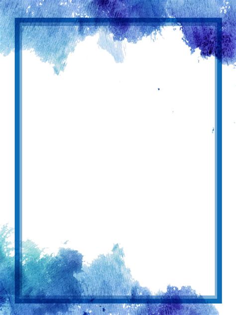 Blue Ink Traditional Border Background Wallpaper Image For Free