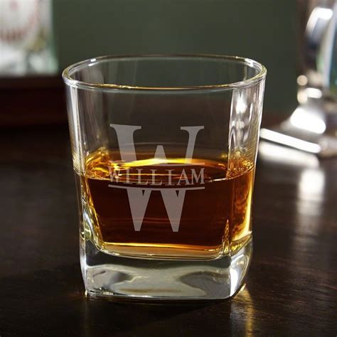 Engraved Whisky Decanter Set With Luxury Box 7pc Oakmont Design