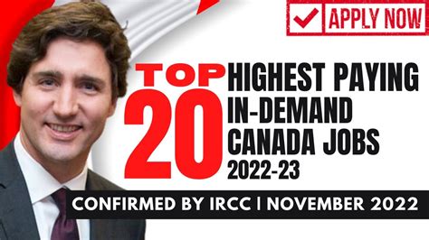 Top 20 Highest Paying Jobs In Canada 2023 Most Demanded