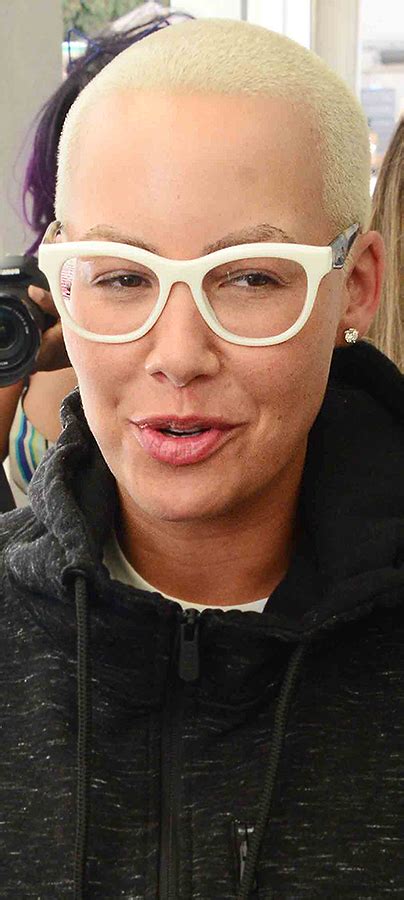amber rose steps out without make up photos oga boss
