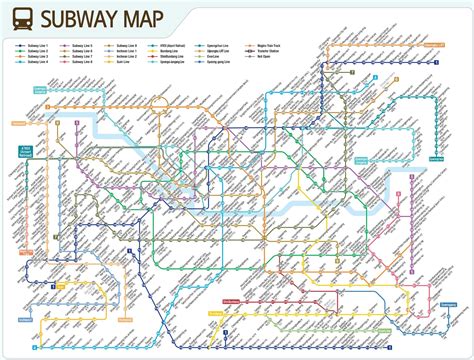 Mapa Seulskiego Metra Linie Metra I Stacje Metro W Seulu