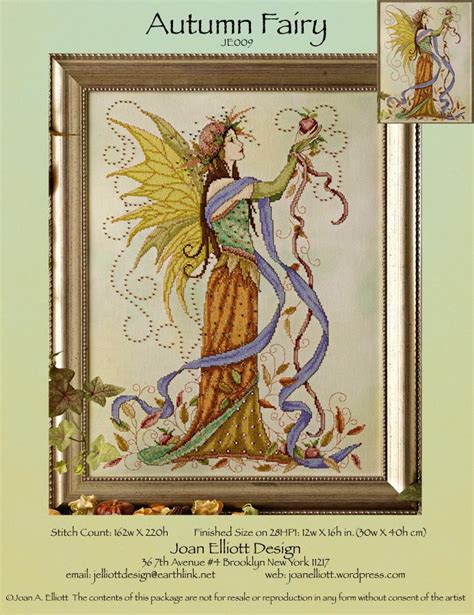 Autumn Fairy Joan Elliott Cross Stitch Pattern Stitchery X Press