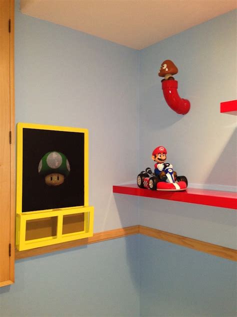 I did all the modeling present in the room as well as the set up, the textures as well as the ambiance and the lights. Inspiration : Mario Themed Room For Your Kids | EverCoolHomes