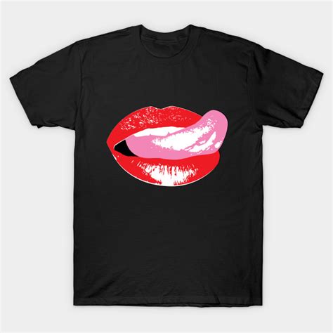 Pop Art Sexy Lips Tongue Lick Funny Art T Shirt Teepublic