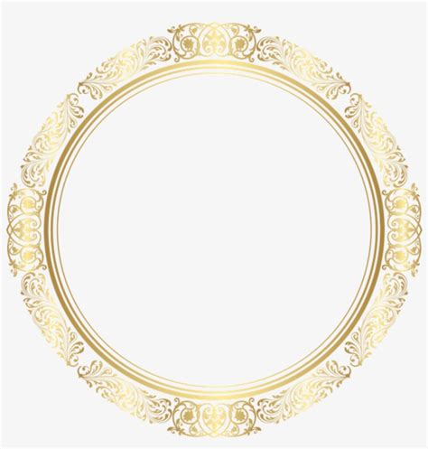 Gold Circle Design Png And Free Gold Circle Designpng Transparent Images
