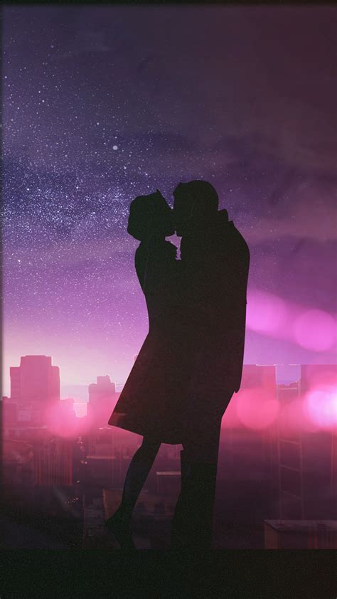 1080x1920 Couple Romantic Kissing Artist Artwork Digital Art Hd