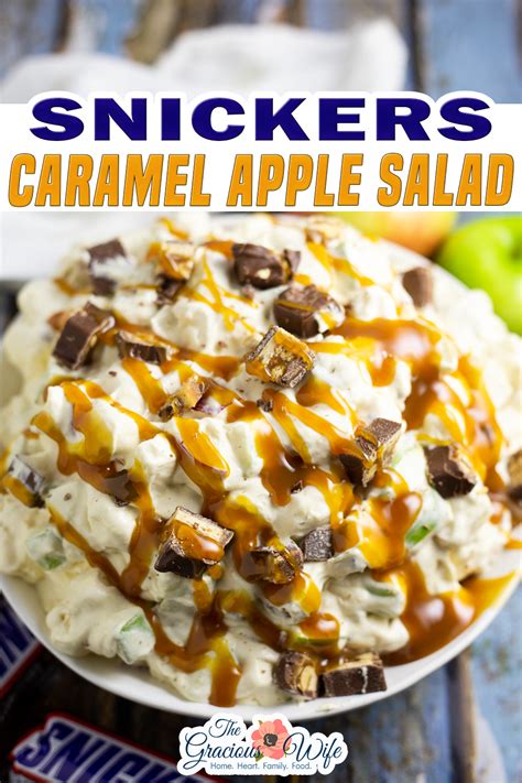 You can cut up inside of apple and put it. Snickers Caramel Apple Salad Recipe! | Caramel apple salad, Apple salad recipes, Snickers ...