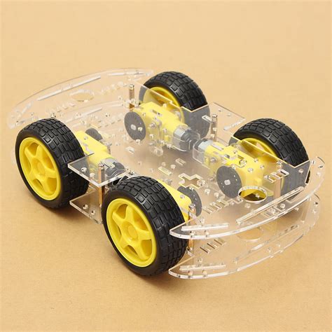 Diy 4wd Smart Robot Car Chassis Kits With Magneto Speed Encoder For