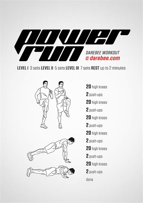Power Run Workout Darebee Workout Bodyweight Workout Calisthenics