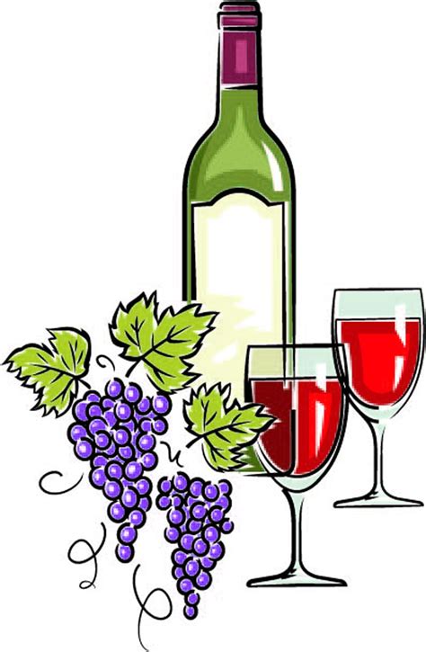 Wine Glass And Bottle Clip Art Cliparts