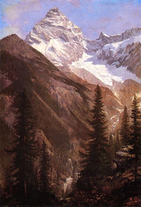 Canadian Rockies Asulkan Glacier Albert Bierstadt