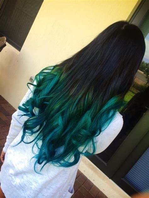 20 Gorgeous Rainbow Colored Hairdos Green Hair Dye Ombre Hair Color