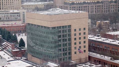 Stock Video Of Moscow December 25 Usa Embassy In 5367695