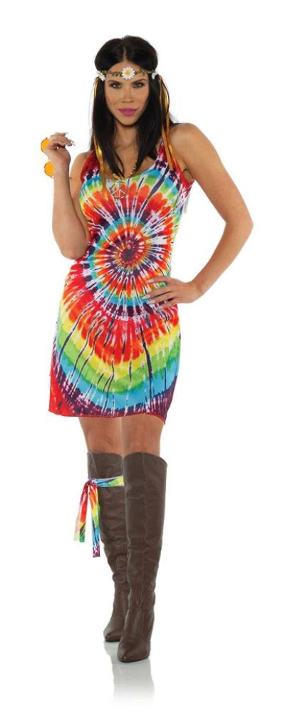 1960 S Tie Dye Tank Top Mini Dress Halloween Costume Groovy Hippie Womens Xs Xl Ebay