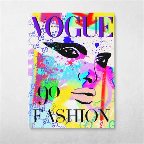 Vogue Cover Italy Pop Art Fashion Glam Wall Art