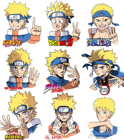Naruto In Different Styles Rboruto