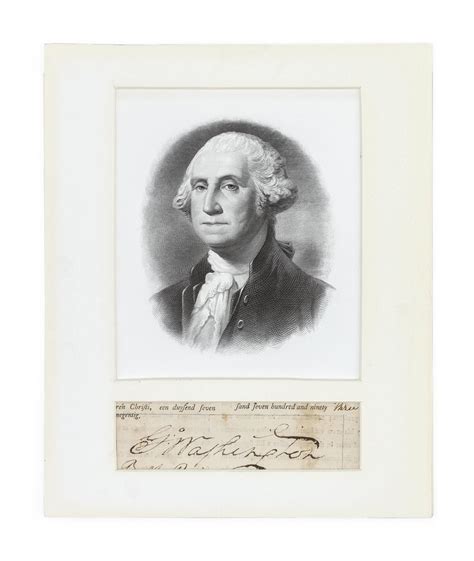 Lot George Washington Autograph Signed On A Pre Printed Document