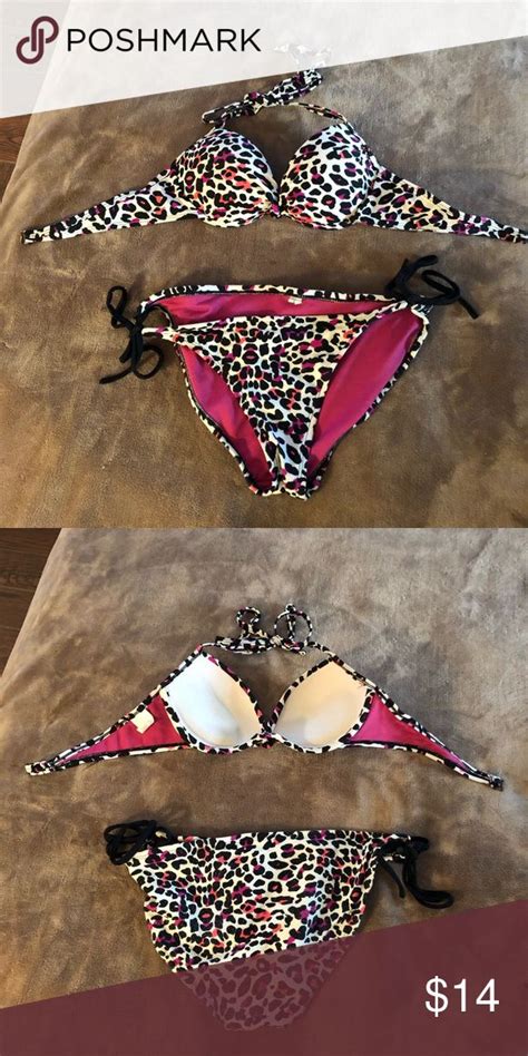 Xhilaration 2 Piece Leopard Print Bikini Sz Small Bikinis Leopard