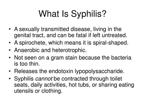 Ppt Syphilis Powerpoint Presentation Free Download Id529641