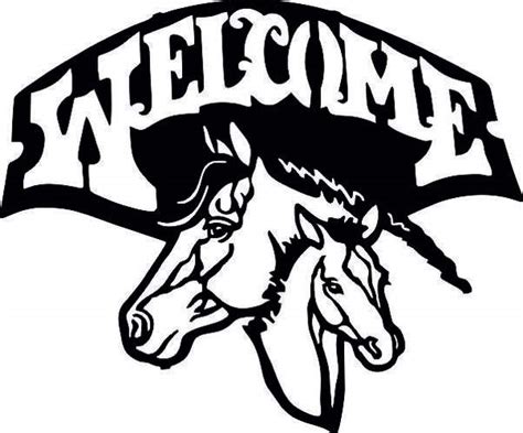 Welcome Horse Svg Dxf Cdr Ai Jpeg Of Plasma Router Laser