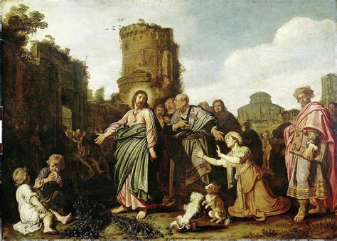 Christ And The Canaanite Woman Pieter Lastman Drawing By Litz