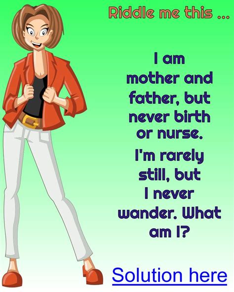 Oh and get a free printable version of the jokes too! Both parents - What am I? | Brain teasers for adults ...