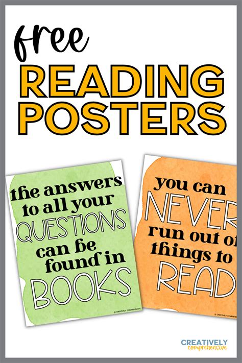 Free Reading Posters Perfect For Your Classroom Library Classroom