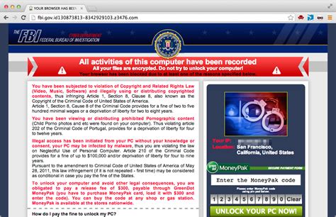 Your computer has been locked fbi moneypak malware like symptoms or harmfulness of fbi moneypak scam. Scary Internet Scam Becoming Disturbingly Common - TidBITS
