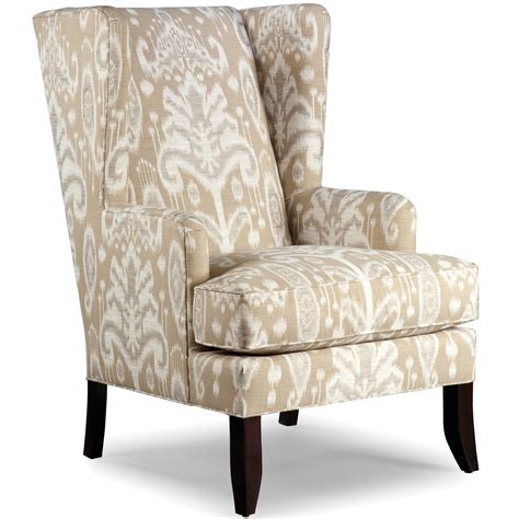 Fairfield Chairs Upholstered Wing Chair With Wood Legs Jacksonville