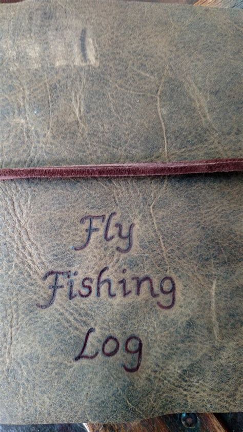 Leather Fly Fishing Journal With Free Personalization Etsy