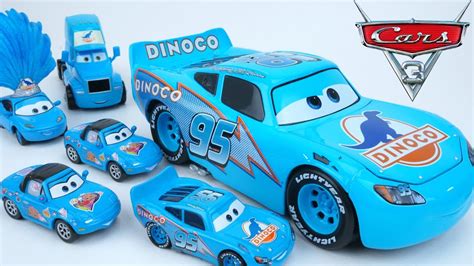 Disney Cars Dinoco Lightning Mcqueen The King Piston Cup Race Hauler