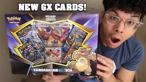 New Pokemon Cards Are Here Opening Kangaskhan Gx Collection Box From Gamestop Youtube