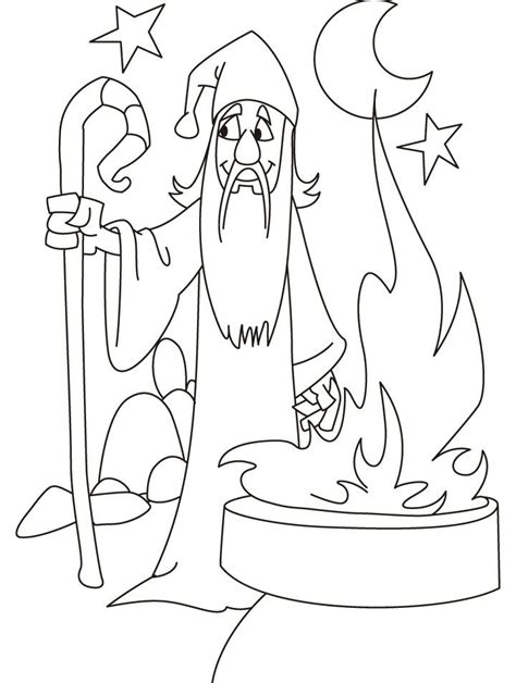 Dragon and tower coloring page: Wizard Coloring Pages For Adults Coloring Pages