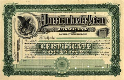 Sample Stock Certificate Free Printable Documents
