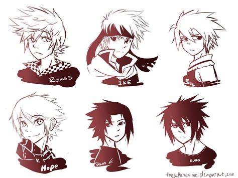 Anime Character Sketches At Explore Collection Of