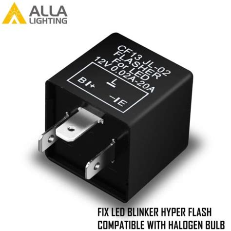 Alla Lighting Turn Signal Hazard LED Flasher Relay CF13 3Pin No Fast