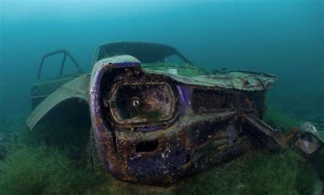 Abandoned Car Under Water Abandoned Cars Abandoned Vehicles Abandoned