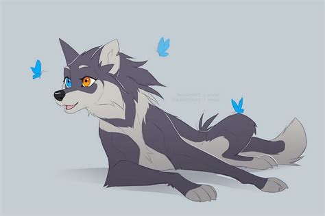 Azzai Wolfy Sketch By Azzai On Deviantart Cute Wolf Drawings Anime