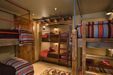 A Fun Kids Bunk Room Has A Dash Of Modernity Within This