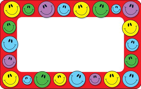 Smiley Face Page Border Clip Art Library